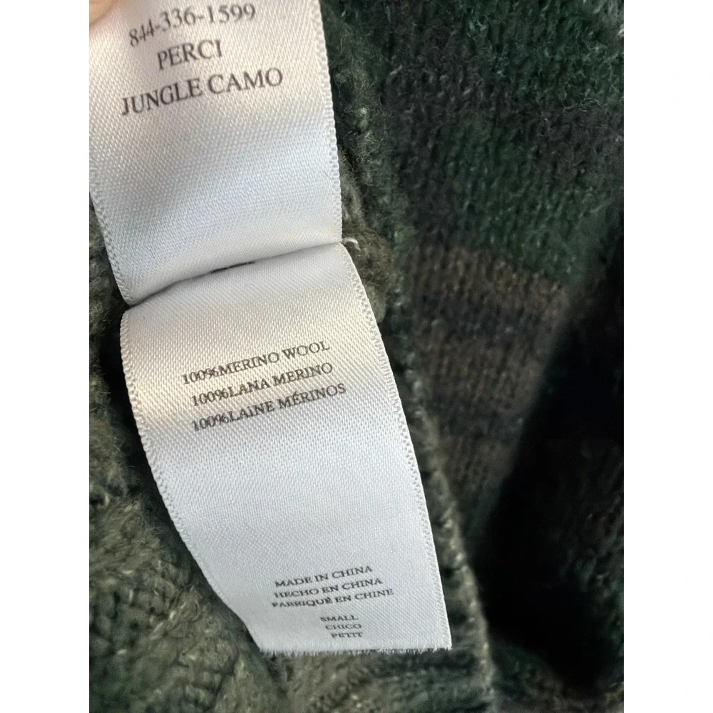 Rails Camo Sweater Womens Small Green Camouflage Knit Pullover Gorpcore Utility